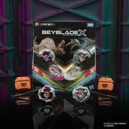 Hasbro HASG1899ES0 Beyblade X Jurassic World Spinosaurus vs Quetzalcoatlus Multipack, Juguete para Niños de 8 Años en Adelante