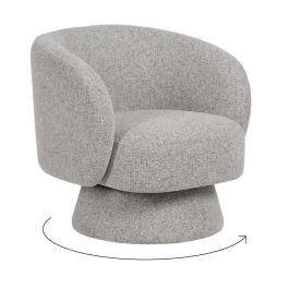 Sillón Giratorio Tejido Salón 78 X 79 X 77 cm