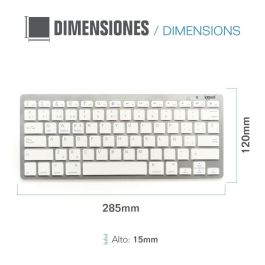 Teclado Bluetooth iggual IGG316788 Español Mono (1 Pieza)