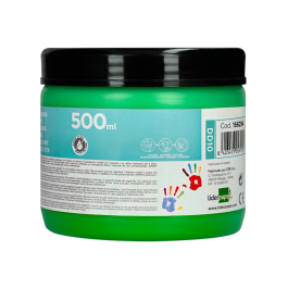 Liderpapel Pintura Dedos 500 ml Verde Tarrina