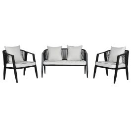 Sofa DKD Home Decor Negro Blanco 66 x 72 x 123 cm Set de 4 Sofa DKD Home Decor Negro Blanco 66 x 72 x 123 cm Set de 4