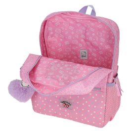 JOUMMA BAGS Mochila Hearts & Dots Hello Kitty 33cm Adaptable a Carro con Bolsillos Laterales para Botellas