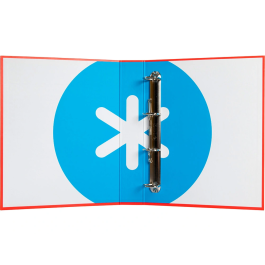 Antartik Carpeta 4 Anillas 40 mm Mixtas Antartik A4 Forrada Color Rojo