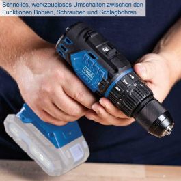 Scheppach Taladro-destornillador de percusión sin escobillas IXES 20V, Par 60 Nm, Portabrocas 13mm - Sin Batería ni Cargador SCH4046664218043