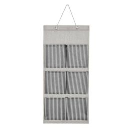 Organizador de Pared Gris Versa 56 cm x 26 cm - Algodón, Nylon, Poliéster Precio: 2.89999974. SKU: S3410569