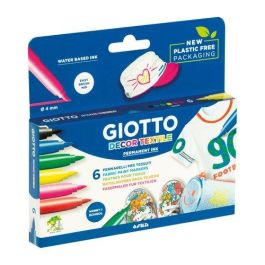 Giotto Rotuladores Giotto Decor Textile para tela, tinta permanente, punta de pincel, surtido 6 unidades, resisten lavados a 40° Precio: 4.58999948. SKU: B17BJQGG3A