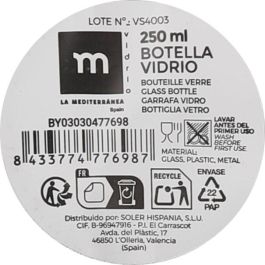 Botella hermética 250 ml La Mediterranea (24 Unidades) Botella hermética 250 ml La Mediterranea (24 Unidades)