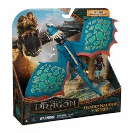 Spin Master SPI6074005 PACK MAESTRO DE GIRO DRAGÓN Y VIKINGO 25 CM Storm Dragones Película