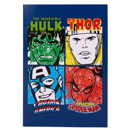 CERDÁ Set Papeleria Coloreable Vengadores Avengers Marvel Contiene Cuaderno A4 A5 Pegatinas Lapices Colores