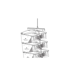 JBLPRO SRX910LA Marco de Arreglo Soporte para Hasta 16 Gabinetes