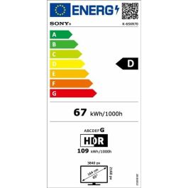 Smart TV Sony K65XR70 4K Ultra HD 65" LED HDR Smart TV Sony K65XR70 4K Ultra HD 65" LED HDR