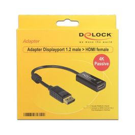 DeLOCK 62609 Cable Adaptador DisplayPort 1.2 Macho a HDMI Hembra Negro 4K Pasivo 0.2m Precio: 40.88999948. SKU: B1CPYCA26D