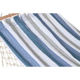 Hamaca DKD Home Decor Rayas Azul Blanco (200 x 100 x 5 cm)