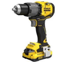 Stanley Fatmax SFMCD725D2K-QW Taladro de Impacto 18V con Par de 80 Nm y Velocidad de 0-500/2000 rpm