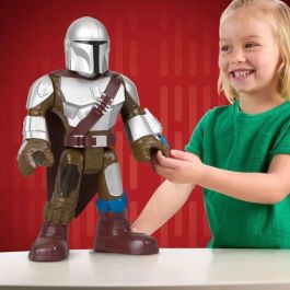 Imaginext HXT20 Figura El Mandaloriano Star Wars XXL 41.3cm con Capa de Tela para +3 Años