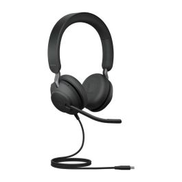 Jabra Evolve2 40 Auriculares UC Profesional con Cancelación de Ruido, Busylight, 3 Micrófonos, Altavoces 40mm y Comodidad Premium