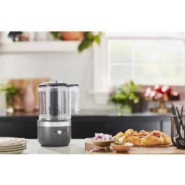 Kitchenaid 5KFCB519 EDG Picadora de Alimentos Inalámbrica Gris Marengo con Batería de 12V y Bol de 1.18L
