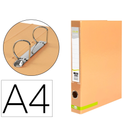 Liderpapel Carpeta 2 Anillas 25 mm A4 Forrado Color System Melocoton con Ollao y Tarjetero Precio: 2.9974967. SKU: B15QQ9WJPQ