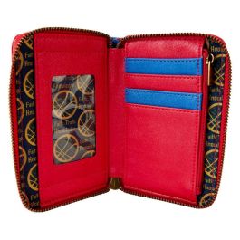 Loungefly Cartera Marvel Doctor Extraño Ojo de Agamotto Piel Vegana Metálica con Cremallera 15x10cm