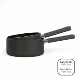 Livoo MEP154N Juego de 2 cacerolas Antiadherente sin PFOA ni PFOS, Mango de silicona, Todo tipo de fuegos (incluida inducción) Livoo MEP154N Juego de 2 cacerolas Antiadherente sin PFOA ni PFOS, Mango de silicona, Todo tipo de fuegos (incluida inducción)