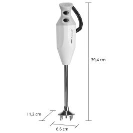 ESGE P 350 Profi Batidora de inmersión, 350 W, 2 velocidades (18000-22000 RPM), color gris y blanco, cable 1.5 m