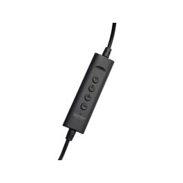 Conceptronic POLONA05BC Auriculares Headset Estéreo USB-C Negro con Micrófono Flexible Omnidireccional y Reducción de Ruido