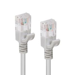 MicroConnect Cable de red CAT6a U/UTP SLIM 1m Gris para ahorro de espacio en racks, hasta 500 MHz / 1000 Mbps