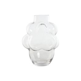 DKD Home Decor Jarrón Transparente Bubble Cristal 17 x 24 x 19 cm