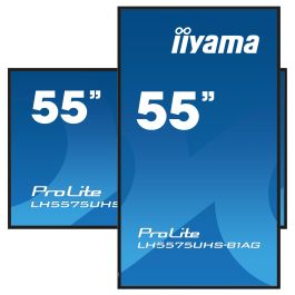 Iiyama LH5575UHS-B1AG Pantalla Señalización Digital 54.6" LCD 4K UHD 500 cd/m² Android 11 24/7 Negro