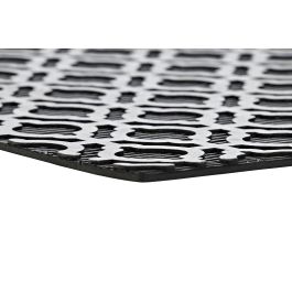 DKD Home Decor Felpudo Árabe Dorado Plateado Negro Geométrico Goma 45 x 75 cm (2 Unidades)