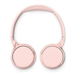 Philips Auriculares Inalámbricos TAH4209PK/00 Bluetooth Rosas con Micrófono y 55 Horas de Batería