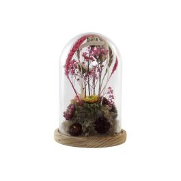 DKD Home Decor Centro de Mesa Floral Decoración Shabby con Flor Seca, Cristal y MDF Color Natural 26x17x17 cm Precio: 32.58999964. SKU: S3013877