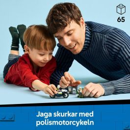 LEGO City 60455 Persecución en motocicleta policial Set de Construcción para niños de 4+ años