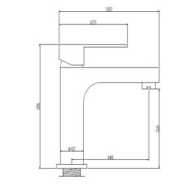 Grifo mezclador de lavabo ROUSSEAU Adaman