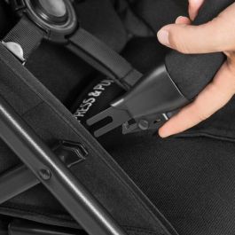 HAUCK HAU4007923148549 Cochecito Todoterreno Rapid de 3 Ruedas con Plegado Rápido con una Mano - Negro