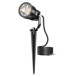 Foco LED para Jardín 5W 60º IP65 Blanco Cálido 3000K Acabado Negro con Pincho Precio: 10.50000006. SKU: B18YMGNCR7