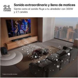 LG S40T Barra de Sonido para TV 300W 2.1 Canales con Subwoofer Bluetooth Dolby Digital IA Sound Pro HDMI ARC Altavoz Vertical WOW Synergy