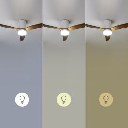 Ventilador de Techo con Luz Cecotec EnergySilence Aero 5600 Blanco Madera 40 W