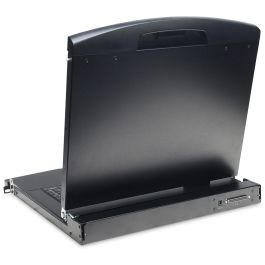Digitus Consola KVM con TFT 19" 1U, 16 Puertos, Teclado Alemán QWERTZ, Panel Táctil, Resolución 1366x768, VGA Negro