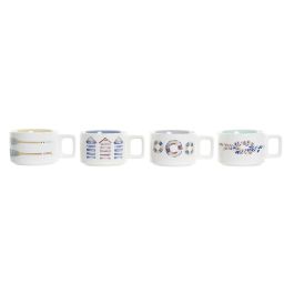 DKD Home Decor Set de 4 Tazas de Café Mediterraneo Dolomite 260 ml Azul Multicolor, Colección Salitre, Apto Microondas y Lavavajillas DKD Home Decor Set de 4 Tazas de Café Mediterraneo Dolomite 260 ml Azul Multicolor, Colección Salitre, Apto Microondas y Lavavajillas
