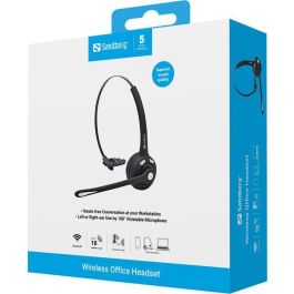 Sandberg Auriculares Inalámbricos de Oficina con Micrófono de Alta Calidad, Diadema Cómoda para Videoconferencias y Llamadas Bluetooth