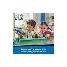 LEGO 60462 City Set de Construcción: Helicóptero, Camión de Bomberos y Submarino Modular - Juguete Infantil 7+ Años