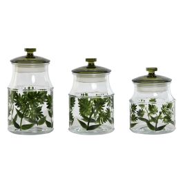 Bote Basicos DKD Home Decor Verde 11.6 x 21 x 11 cm Set de 3