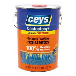 Ceys Contactceys Bote BA 5 L Cola de Contacto para Cuero, Madera, Goma, Caucho y Otros Materiales Precio: 50.49999977. SKU: S7908743
