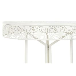 Mesa Tropical DKD Home Decor Blanco 60 x 70 x 60 cm