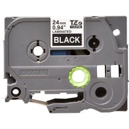 BROTHER Cinta laminada negro/blanco 24mm