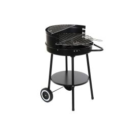 DKD Home Decor Barbacoa para Jardín y Terraza Desmontable, Negra, de Metal y Plástico, Medidas 49.5 x 82 x 59 cm