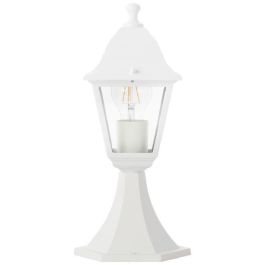 Brilliant BRI4004353349447 Borne Nissie Blanco para Exterior, Lámpara de Jardín con Casquillo E27, Potencia Máxima 60W