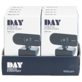 Day Webcam USB Full HD 1080P 2 Megapíxeles 70° Ángulo de Visión Micrófono Integrado Interfaz USB 2.0