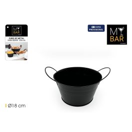 Inde Cubo Metal Red con Asa Metal Black 18 cm My Bar - 18.1x12.7x23.5 cm (24 Unidades) Precio: 35.50000003. SKU: B13K6E8SWK